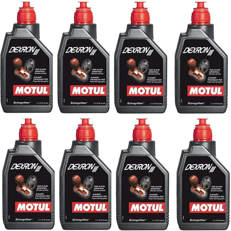 Motul Dexron III Automatic Transmission Fluid, 1 L (8 Pack