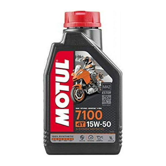 Motul Lubricants 104298 7100 4T Synthetic Ester Motor Oil - 15W50 - 1L.