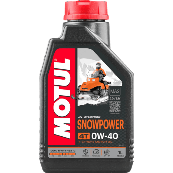 Motul Lubricants 105891 Snowmobile Power 4T Motor Oil -  0W40 - 1L.