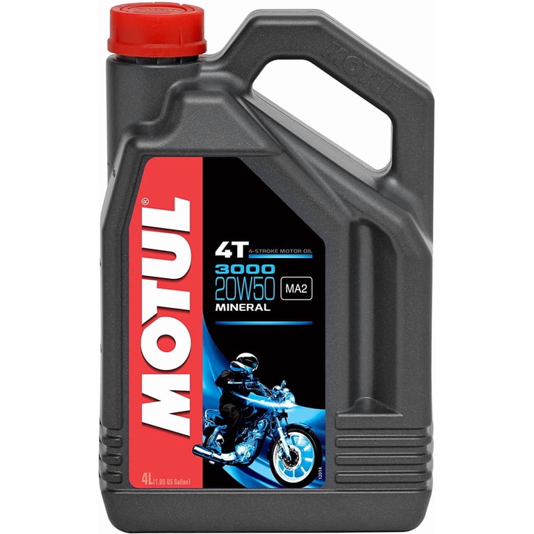 MOTUL 3000 Mineral 4T Engine Oil - 20W-50 - 1 U.S. gal. 107319 MOTUL 3000 Mineral 4T Engine Oil - 20W-50 - 1 U.S. gal. 107319