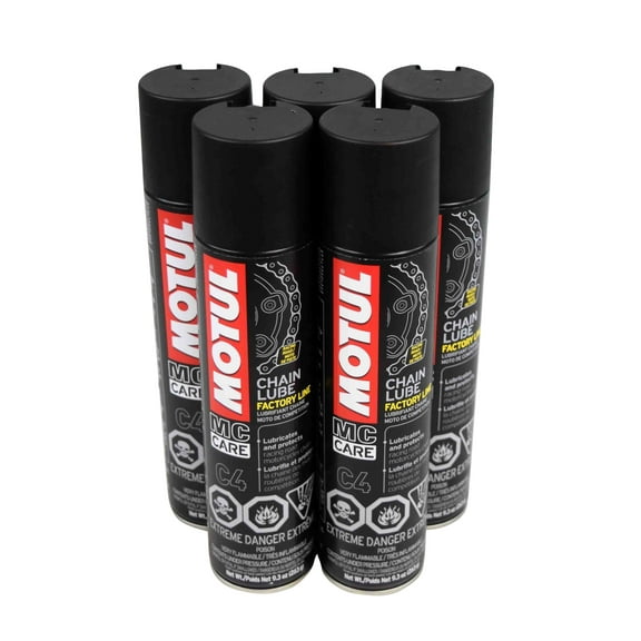 Motul MTL103246 C4 Chain Lube, 9.3 oz - 5 Pack