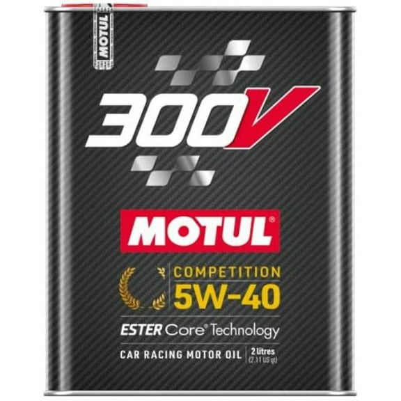 Motul USA 110817 2 litre 300V Competition 5W-40 Ester Core Racing Car Engine Oil Fits for 2002-2007 Porsche Cayenne