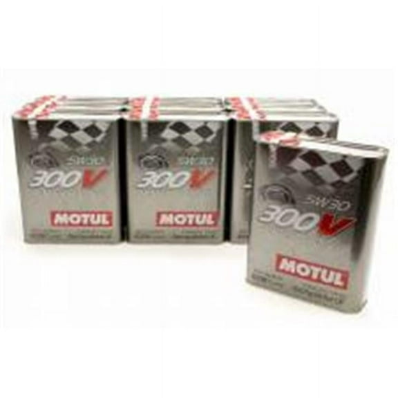 Motul USA MTL104241-10 2 Liter 300V Power Racing 5W30 Synthetic Oil - Case of 10