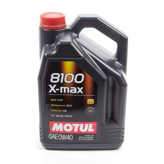 Motul USA MTL104533 0W40 Synthetic 8100 X-Max Motor Oil - 5 Liter
