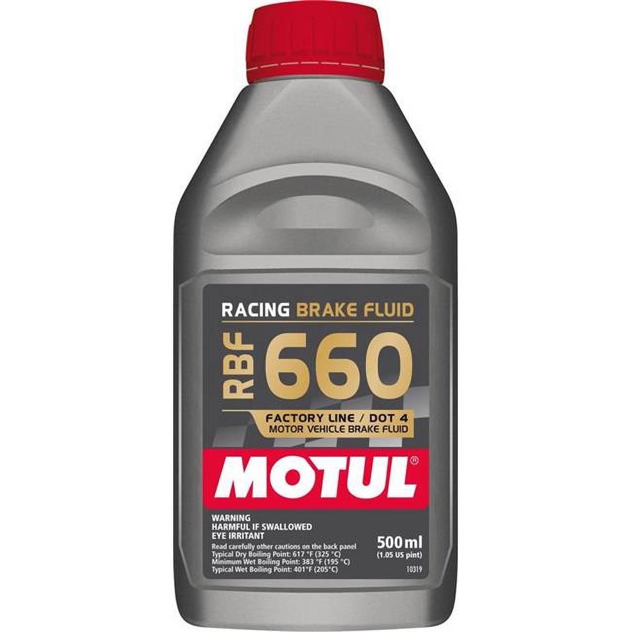 Motul USA  RBF 660 Factory Line Racing Brake Fluid - 0.5 Liter