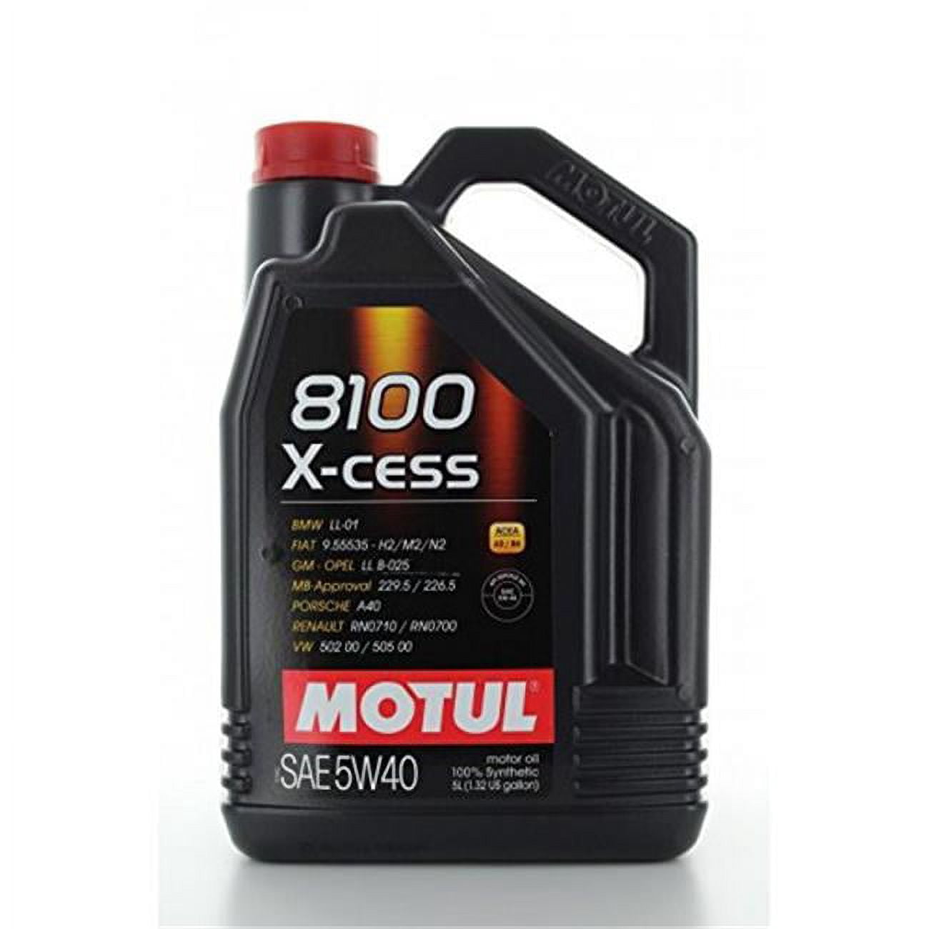 Motul 8100 X-Cess 5W-40 Motoröl – Vollsynthetisches Öl Für Benzin- & Diesel-Motoren, 20 Liter