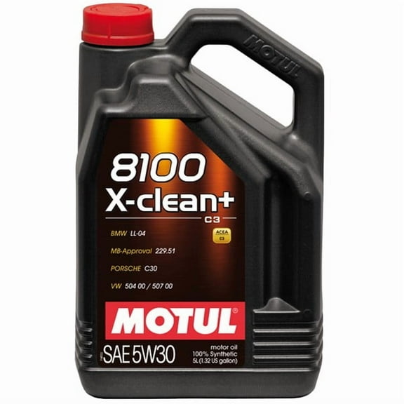 Motul X-Clean + 100% Synthetic Motor Oil 5W-30, 5L