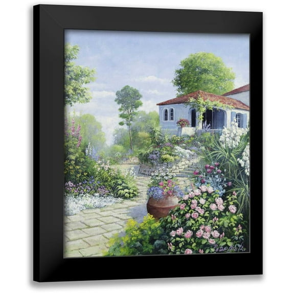 Motz, Peter 12x14 Black Modern Framed Museum Art Print Titled - Italian garden I