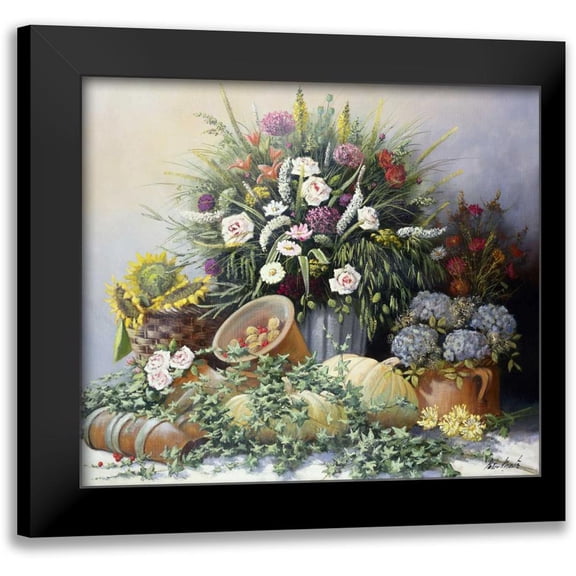Motz, Peter 13x12 Black Modern Framed Museum Art Print Titled - Pumpkins