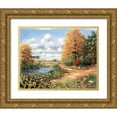 thumbnail image 1 of Motz, Peter 14x12 Gold Ornate Wood Framed with Double Matting Museum Art Print Titled - Autumn time, 1 of 4