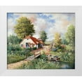 thumbnail image 1 of Motz, Peter 14x12 White Modern Wood Framed Museum Art Print Titled - Cottage farm, 1 of 4