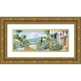 thumbnail image 1 of Motz, Peter 14x8 Gold Ornate Wood Framed with Double Matting Museum Art Print Titled - Time to share, 1 of 4