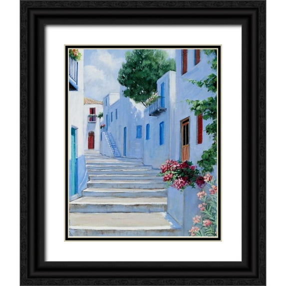 Motz, Peter 15x18 Black Ornate Wood Framed with Double Matting Museum Art Print Titled - Greece