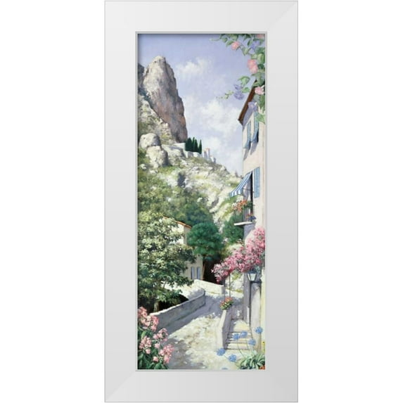 Motz, Peter 15x32 White Modern Wood Framed Museum Art Print Titled - Malcesine