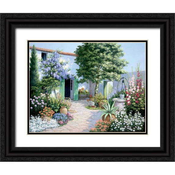 Motz, Peter 18x15 Black Ornate Wood Framed with Double Matting Museum Art Print Titled - A little bit of paradise