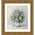thumbnail image 1 of Motz, Peter 20x22 Gold Ornate Wood Framed with Double Matting Museum Art Print Titled - Bouquet in pink, 1 of 4