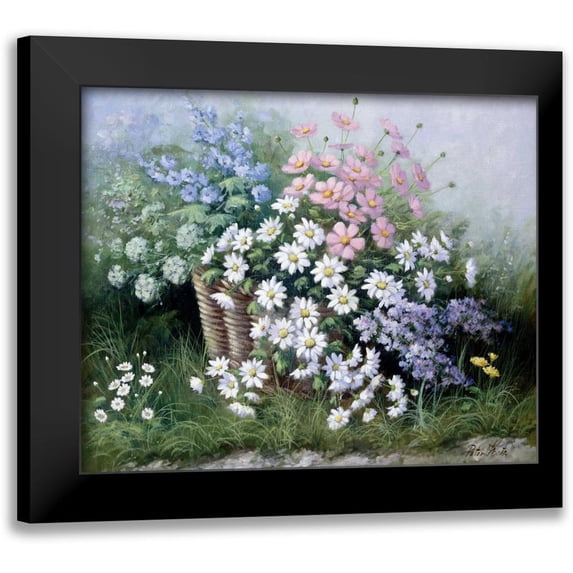 Motz, Peter 23x20 Black Modern Framed Museum Art Print Titled - Flowers for Elly