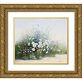 thumbnail image 1 of Motz, Peter 23x20 Gold Ornate Wood Framed with Double Matting Museum Art Print Titled - Flower serenade, 1 of 4