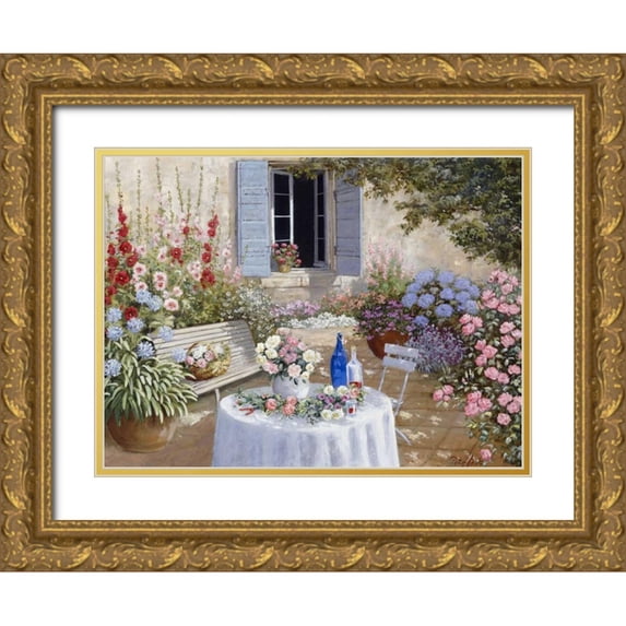 Motz, Peter 24x19 Gold Ornate Wood Framed with Double Matting Museum Art Print Titled - Sparkling scene