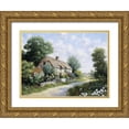 thumbnail image 1 of Motz, Peter 24x19 Gold Ornate Wood Framed with Double Matting Museum Art Print Titled - The country house, 1 of 4