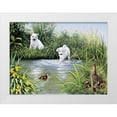 thumbnail image 1 of Motz, Peter 24x19 White Modern Wood Framed Museum Art Print Titled - Dog challenge, 1 of 4