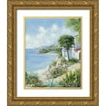 thumbnail image 1 of Motz, Peter 26x32 Gold Ornate Wood Framed with Double Matting Museum Art Print Titled - Beachway, 1 of 4