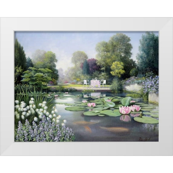 Motz, Peter 32x25 White Modern Wood Framed Museum Art Print Titled - Flowering time