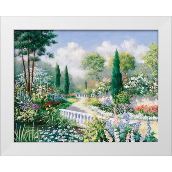 Motz, Peter 32x26 White Modern Wood Framed Museum Art Print Titled - Park II