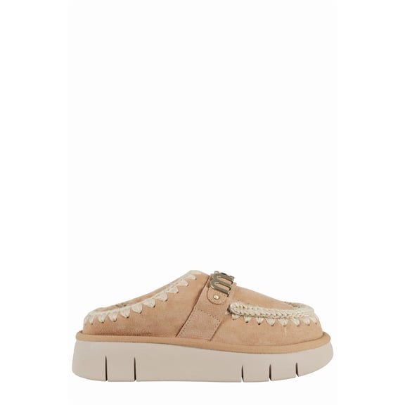 Mou Metal Logo Bounce Clog Neutrals (Women's)