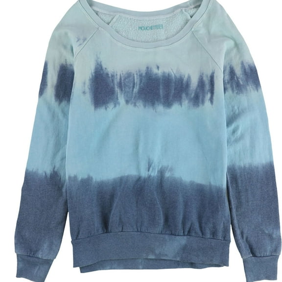 Mouchette Womens Tie Dye Sweatshirt, Blue, Medium