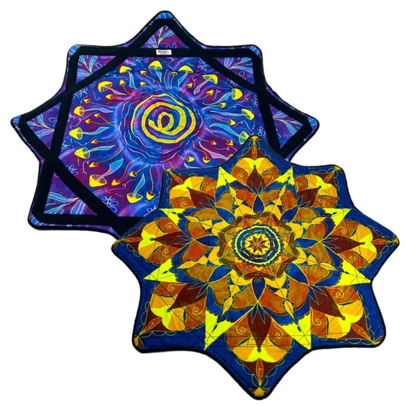Mougee Classic Flow Star - 27" Diameter - Durable and Vibrant Patterns (Organic Mandala by @edera_)