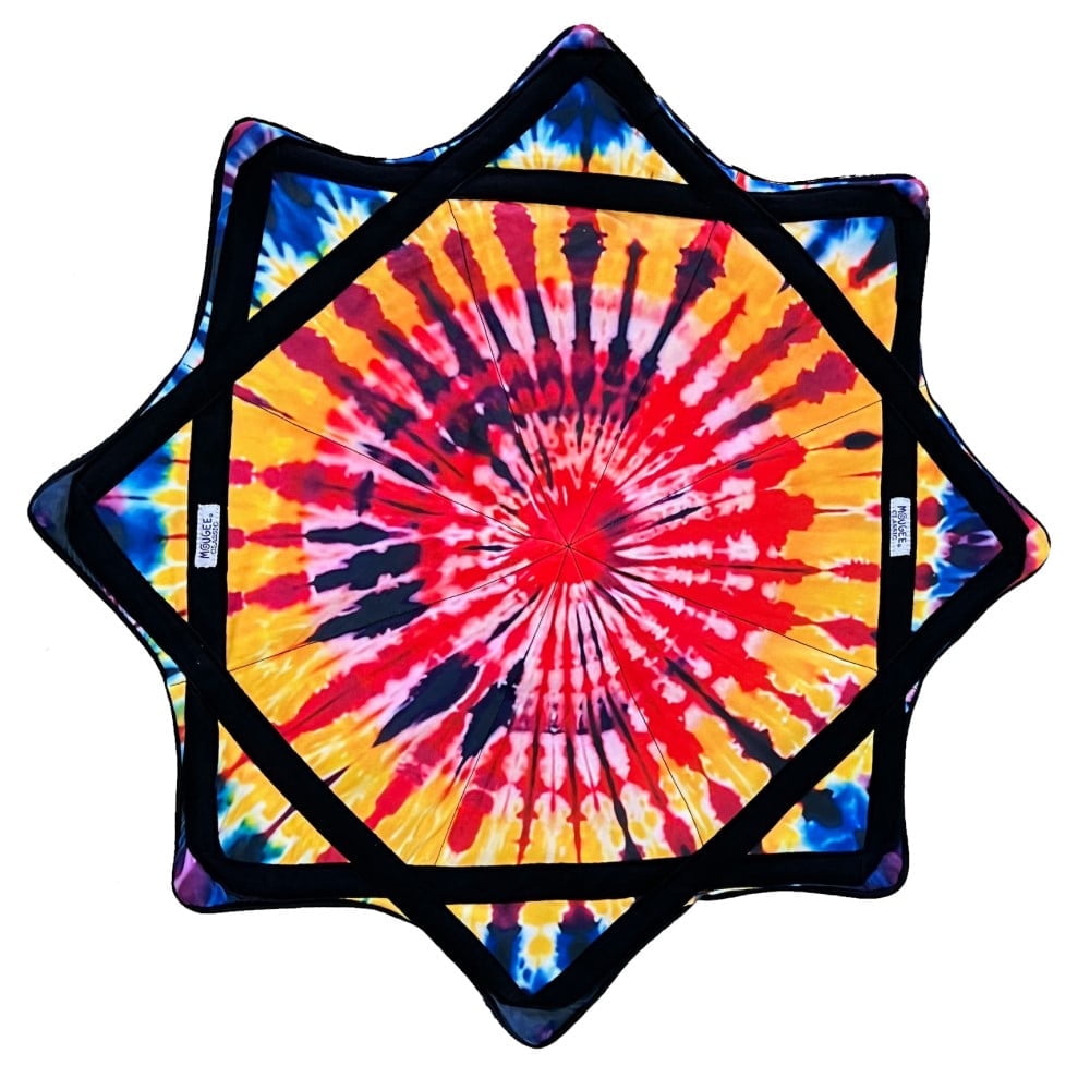 Mougee Classic Flow Star - 27" Diameter - Durable and Vibrant Patterns (Sunrise Tie Dye)
