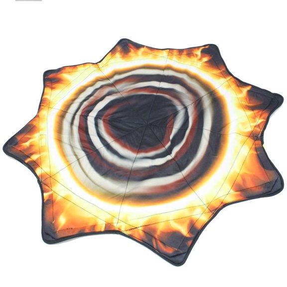 Mougee Classic Flow Star - 28" Diameter - Durable and Vibrant Patterns Color: Ring of Fire