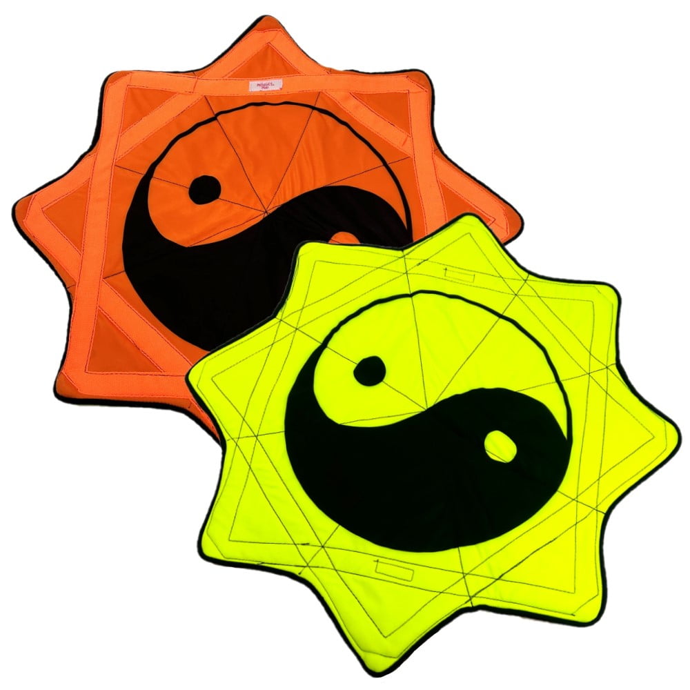 Mougee Mini Star Spinning Cloth - 20" Diameter (Neon Yin Yang)