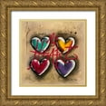 thumbnail image 1 of Mougin, Carine 20x20 Gold Ornate Wood Framed with Double Matting Museum Art Print Titled - My Heart, 1 of 4