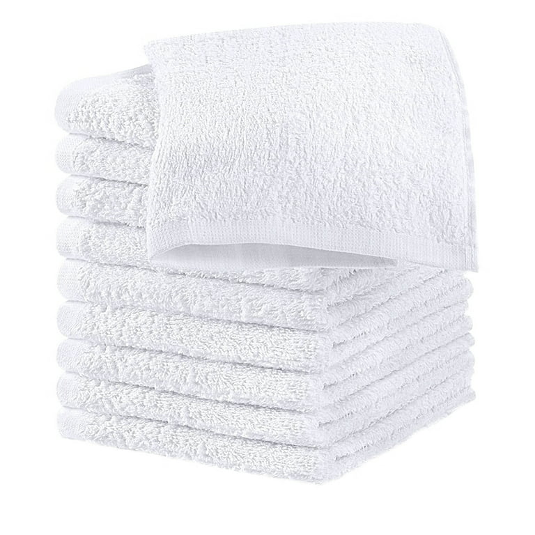 Kitchen Dish Cloths Bar Mops Towels Pack of 6 Towels 12 x 12 Inches, 100% Cotton Super Absorbent Green Bar Towels, Multi-Purpose Cleaning Towels for