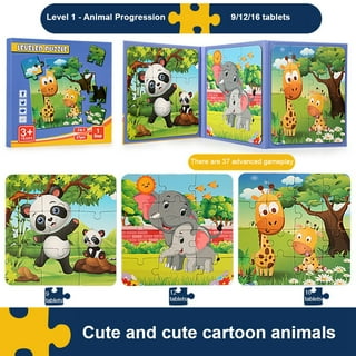MAGDUM magdum farm magnetic puzzles for kids ages 3-5 - toddler puzzle - travel  toys for kids ages 3-5 - magnetic travel games baby