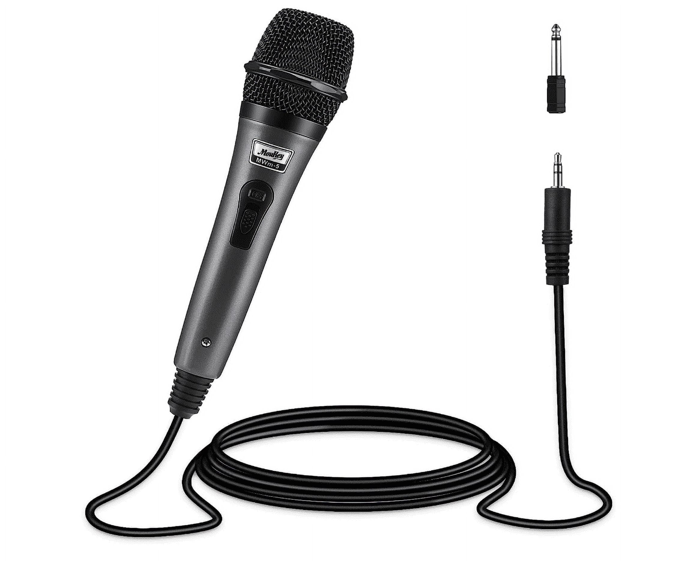 Moukey Pro Studio Stage Voice Dynamic Cardioid Karaoke Mic, Non