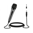 thumbnail image 1 of Moukey Dynamic Cardioid Home Karaoke Microphone, 13 ft XLR Cable Metal Handheld Wired Mic Grey, 1 of 6