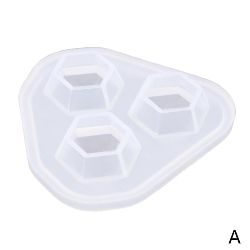 Mould Art Jewelry Making Molds Resin Pendant Craft 1set Pyramid Diy Silicone