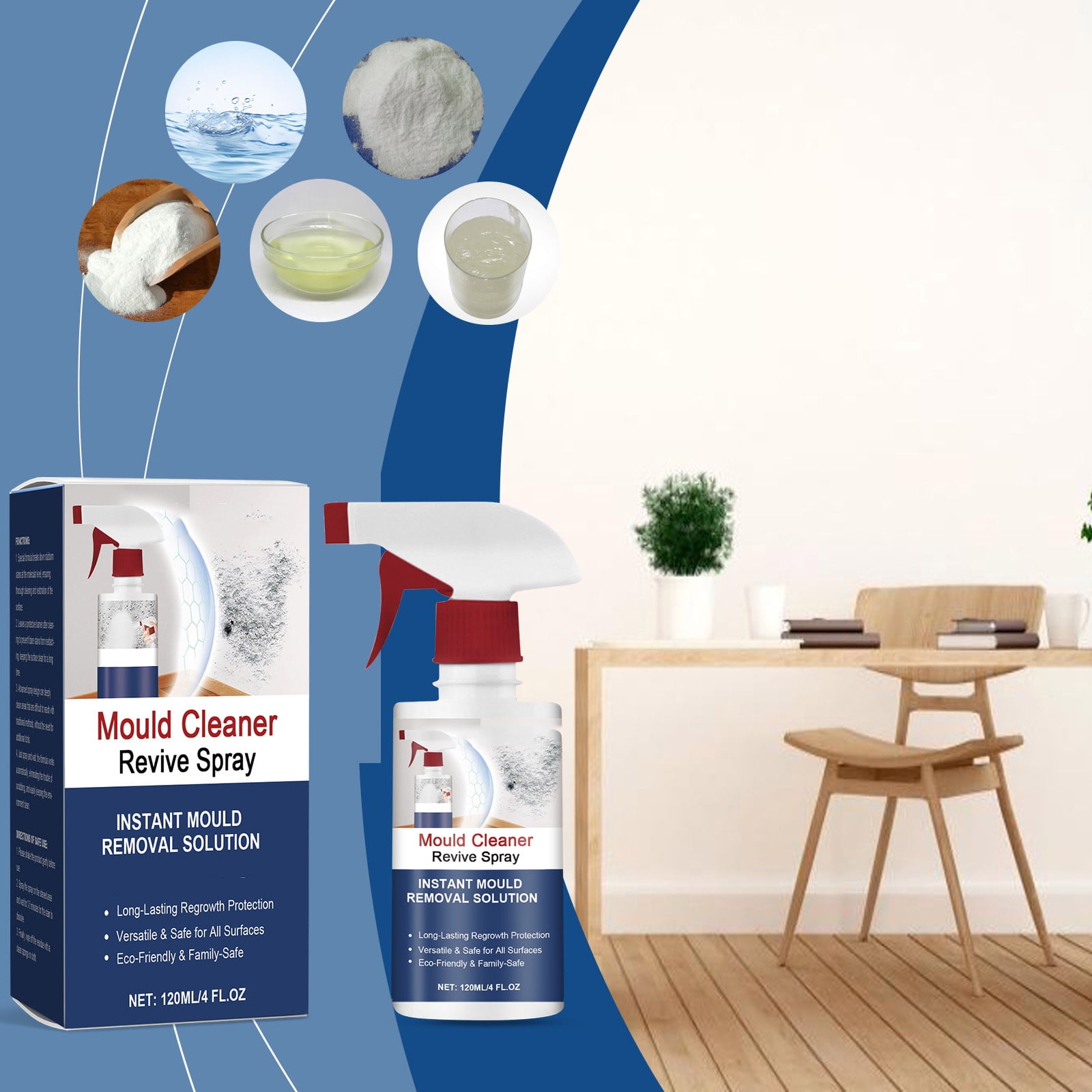 Mould Cleaner Spray,Mould Cleaner Foam Spray, Powerful Multi-purpose ...