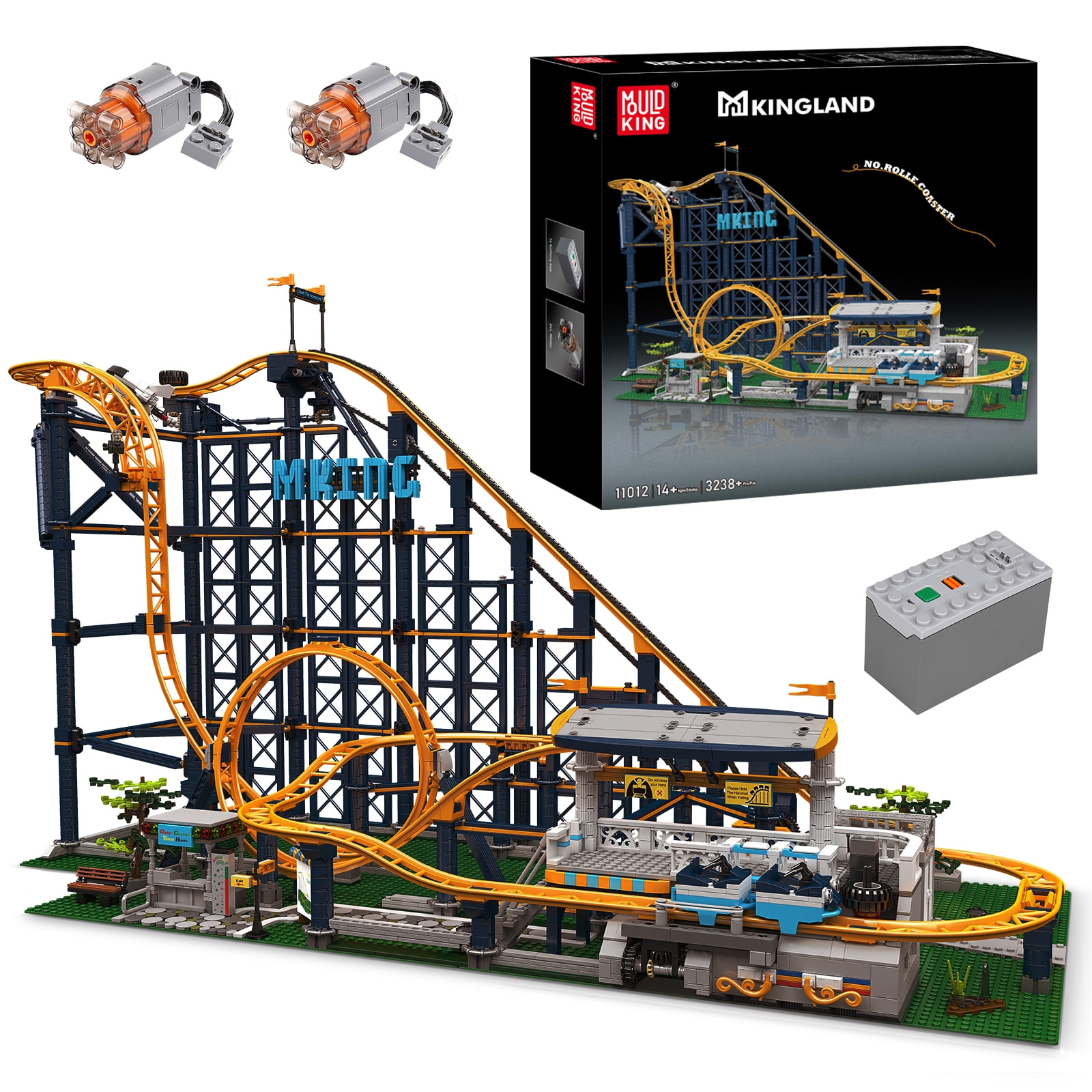 Mould King Roller Coaster Kit, 3238 PCS Building Blocks, ABS Mould King Roller Coaster Kit, 3238 PCS Building Blocks, ABS