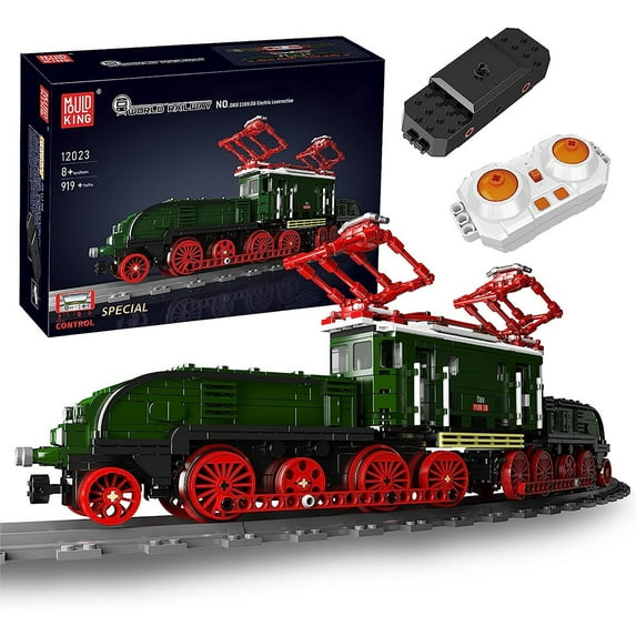 Mould King 12023 Technical Car Toys Motorized Obb 1189.08 Electric Train Model Building Block, Green