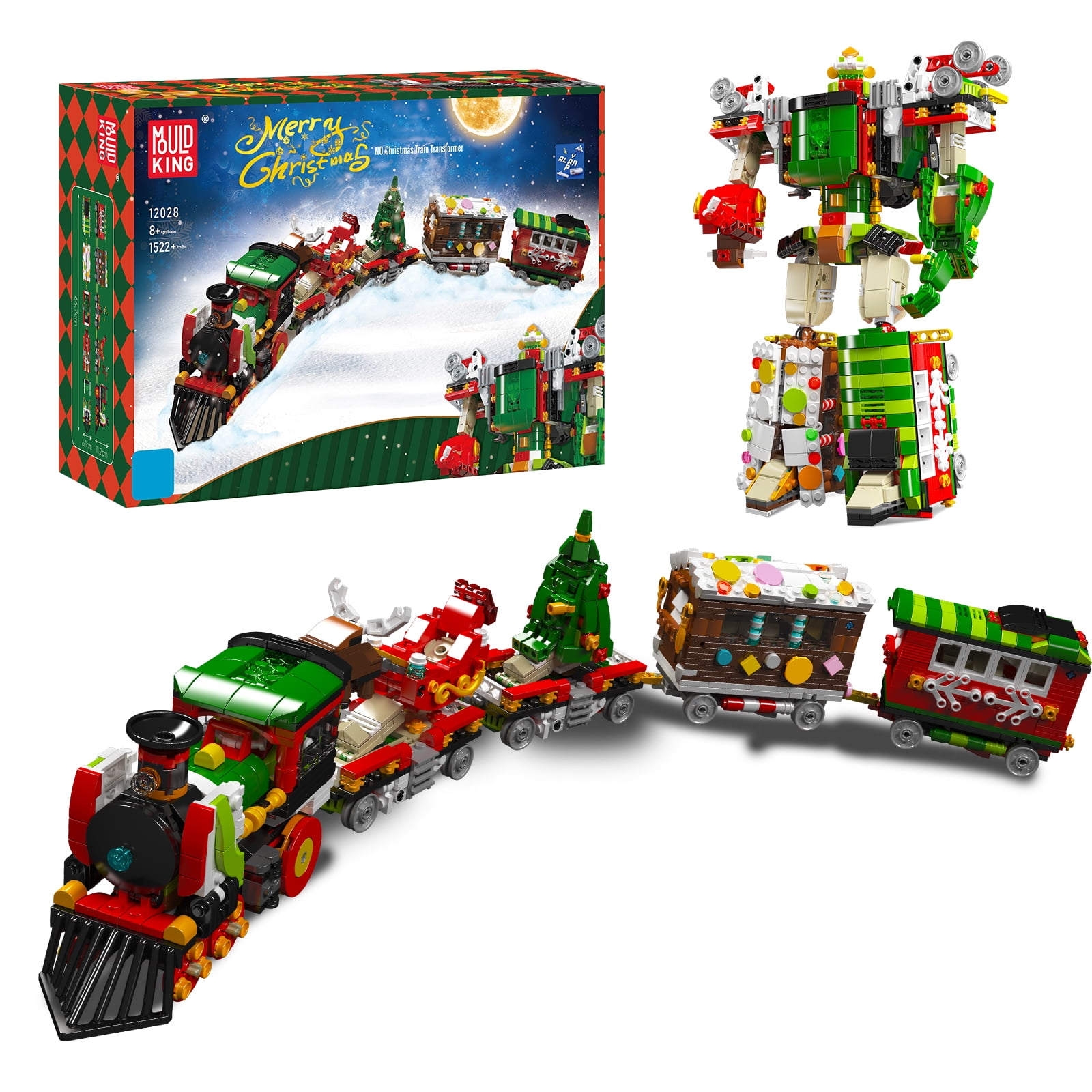 Mould King 12028 Technical Car Building Block MOC 2 in 1 Changing Robot