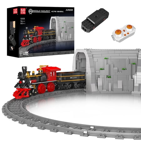 Mould King 12030 Train Building Toy, Steam Locomotive Train Building Blocks Set