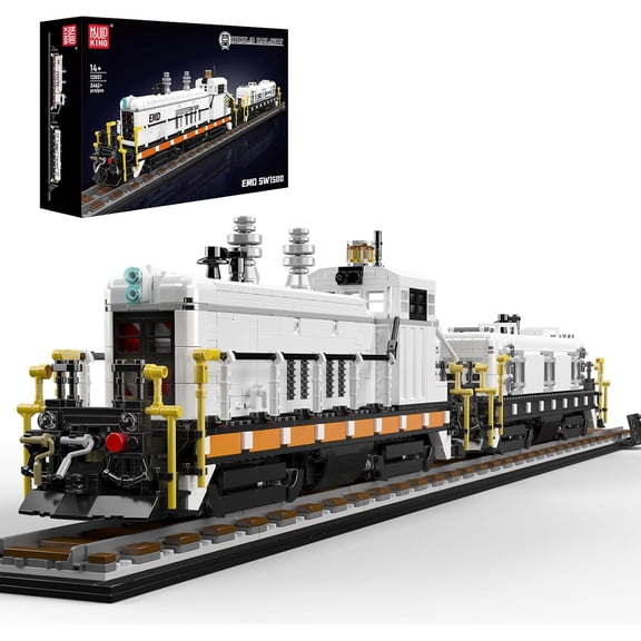 Mould King 12051 Diesel Train Building Set, Locomotive Train Model Set | Train with Rails, Collectible Train Toys Ideal for Railway Lovers, Static 2462 pcs