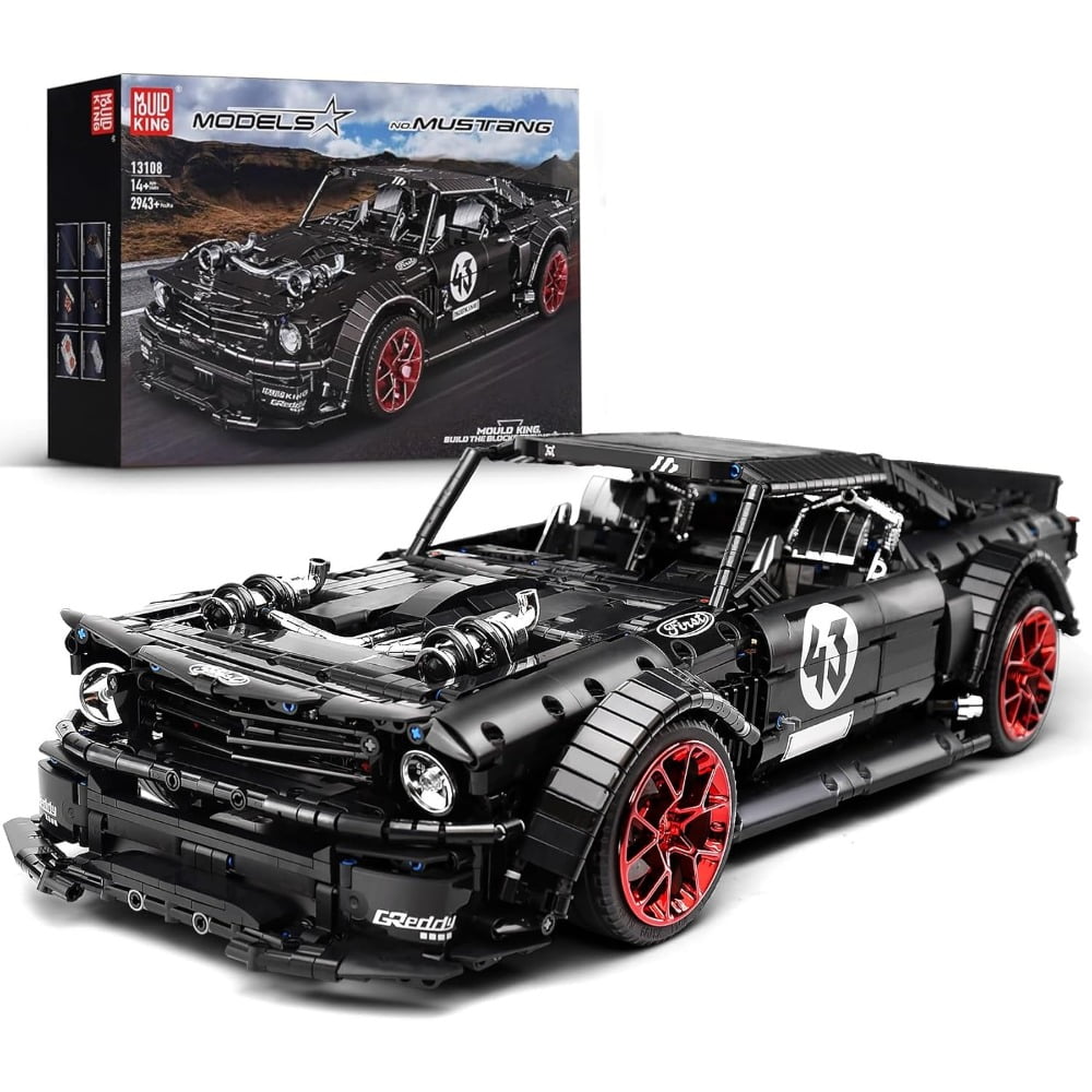 Mould King 13108N Mustang Car Building Kits, MOC Building Blocks Set To ...