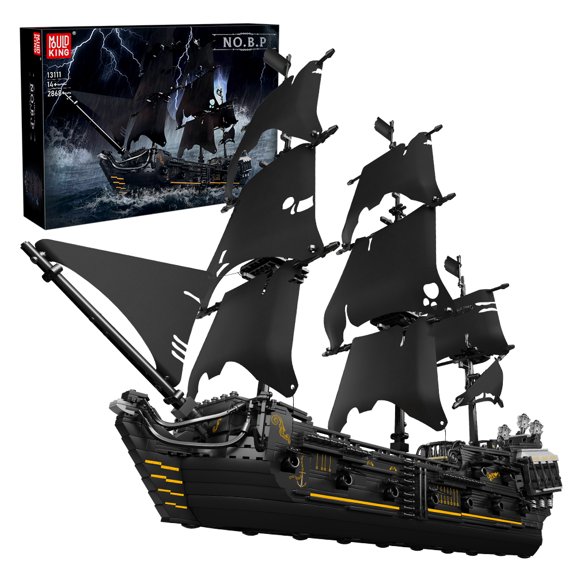 Mould King 13111 The Black Pearl Sailing Ship Model Building Block
