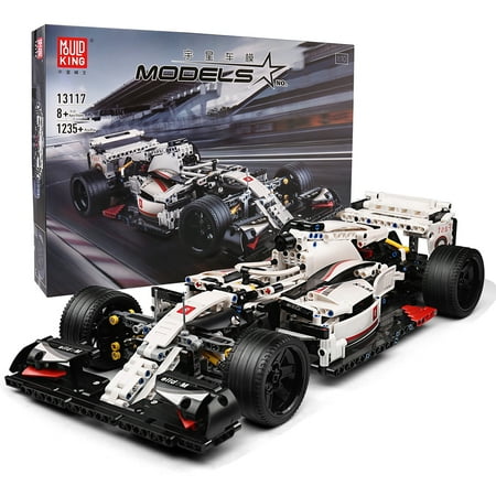 Mould King 13117 Technik Formula Super Sports Car Building Blocks, 1235 Pieces Model Car Kit in 1:10 Scale