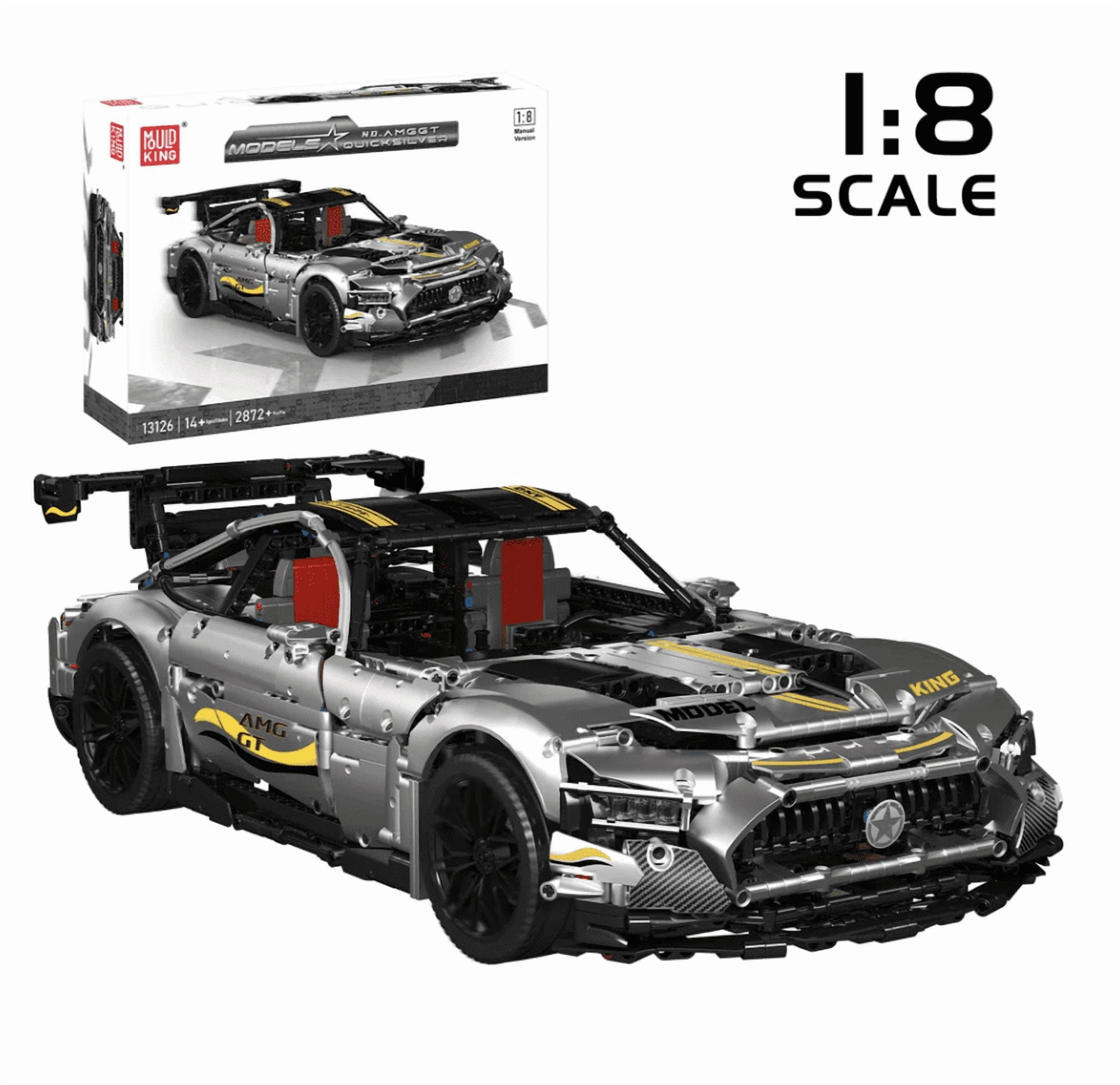 Mol Control Cars Racing Mould King 13126 AMG GT Remote Controlled Sports Car 2,872 PCS New Race ...